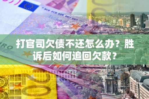 武汉打官司欠债不还怎么办？胜诉后如何追回欠款？