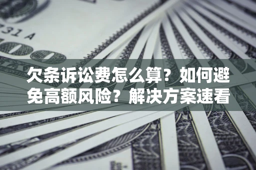 武汉欠条诉讼费怎么算？如何避免高额风险？解决方案速看！
