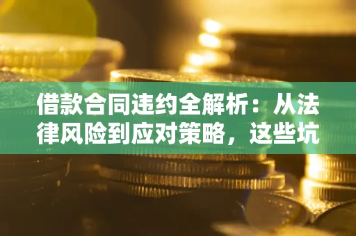 武汉借款合同违约全解析：从法律风险到应对策略，这些坑别再踩！