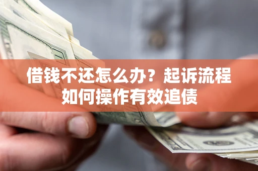 武汉借钱不还怎么办？起诉流程如何操作有效追债