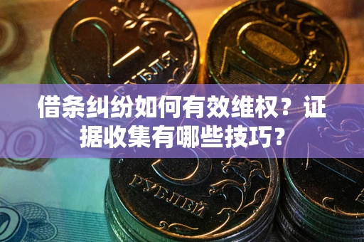 武汉借条纠纷如何有效维权？证据收集有哪些技巧？