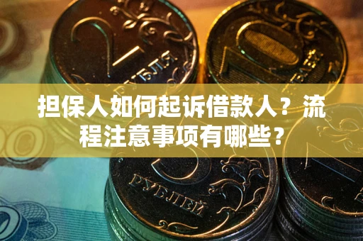武汉担保人如何起诉借款人？流程注意事项有哪些？